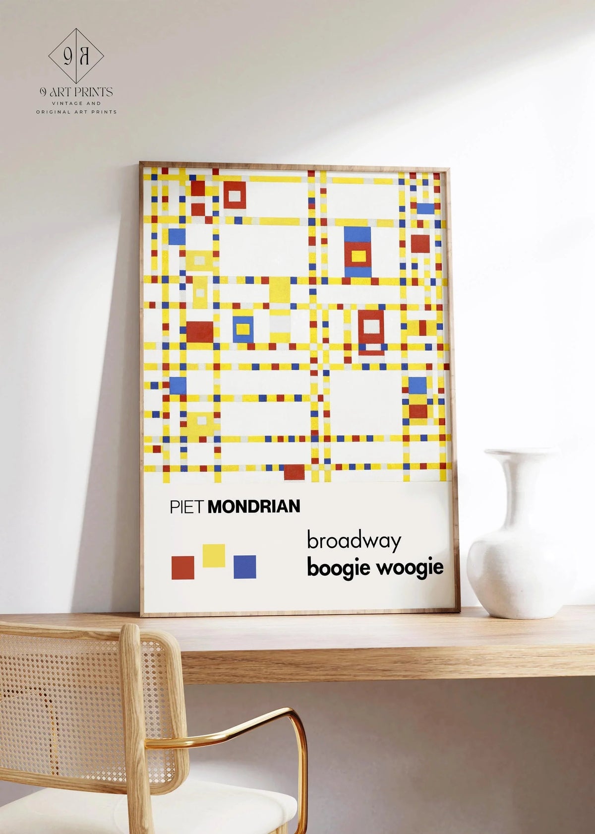 Piet Mondrian Broadway Boogie Woogie Giclee Print: Mid-Century Modern Art