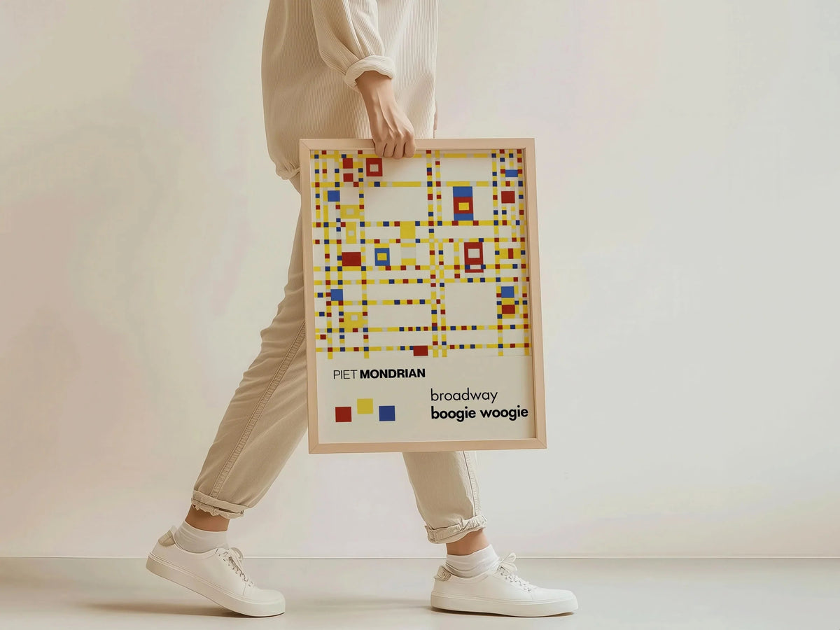 Piet Mondrian Broadway Boogie Woogie Giclee Print: Mid-Century Modern Art