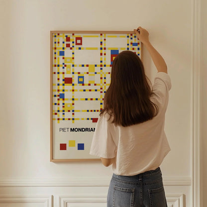 Piet Mondrian Broadway Boogie Woogie Giclee Print: Mid-Century Modern Art