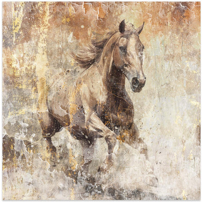 Décoration murale Cheval Illustration d'art vintage 08