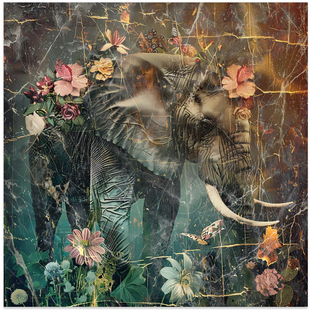 Décoration murale Animaux floraux Illustration d'art vintage 11