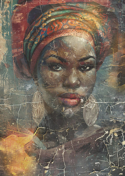 Art mural Illustration d'art africain Art mural 068