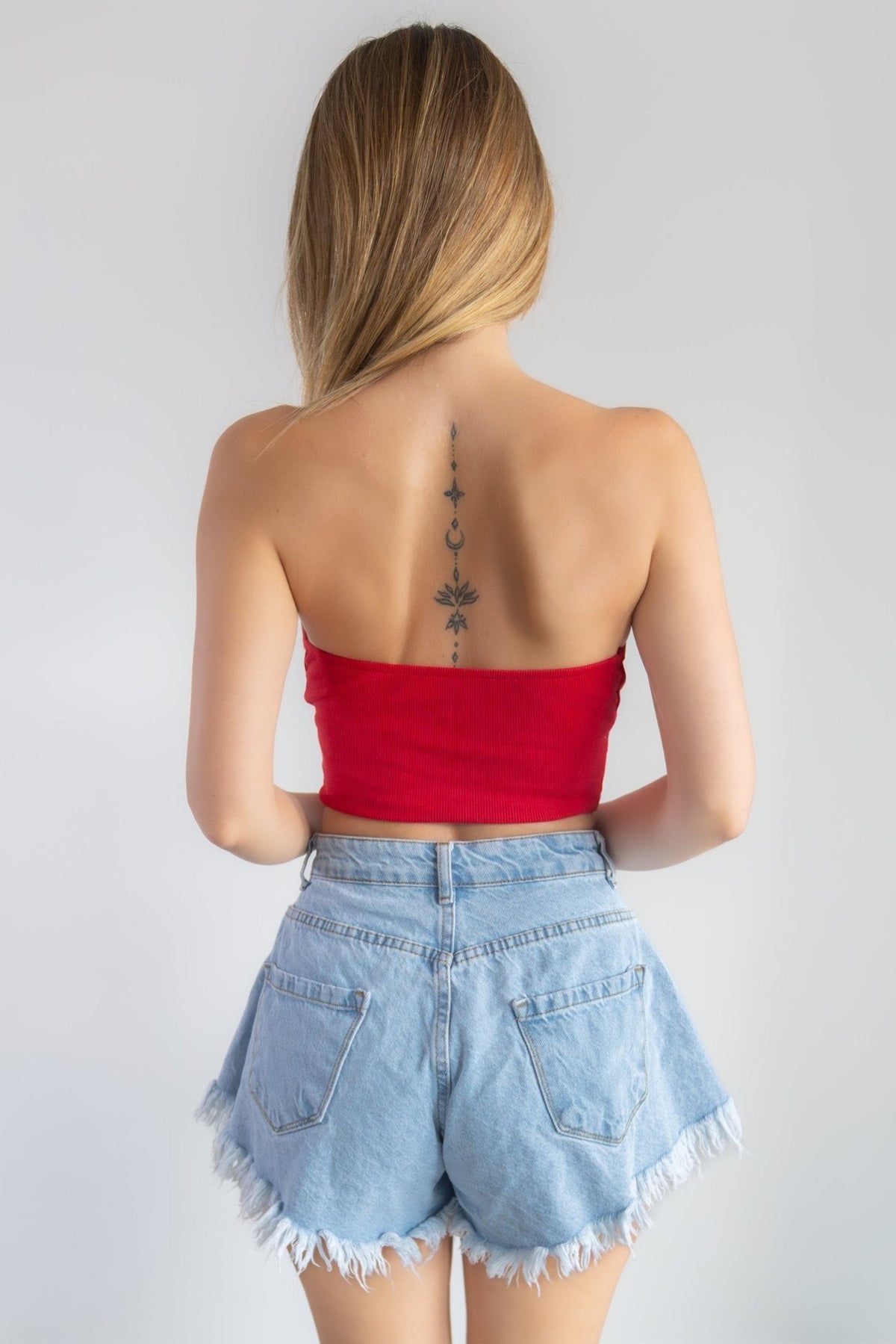 Haut court corset - Taille unique ajustable