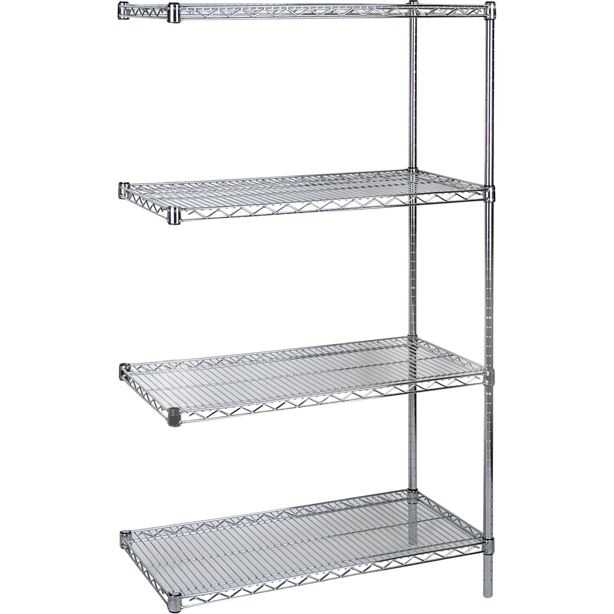 Tablettes grillagées chromées, usage standard