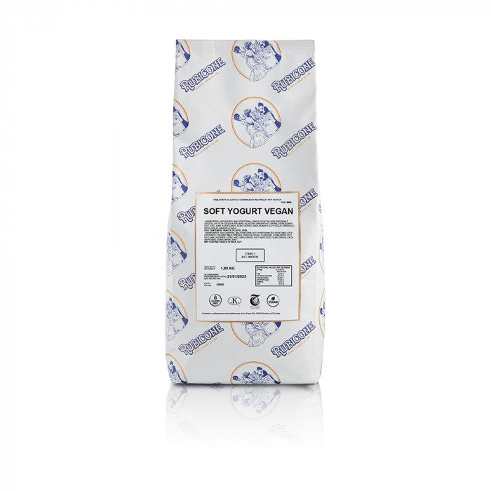 Vegan Premium Soft Serve Frozen Yogurt Mix - 1.8 KG Bag or Case of 8 x 1.8 KG bags - Rubicone Canada - Ships Free Within Canada on Orders Above CAD $199