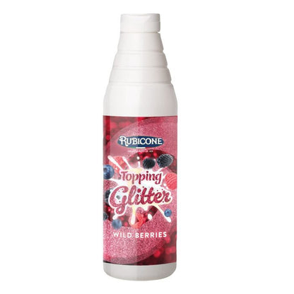 Wild Berries Glitter Topping - 1 KG Squeeze Bottle - Rubicone Canada - Ships Free Within Canada on Orders Above CAD $199