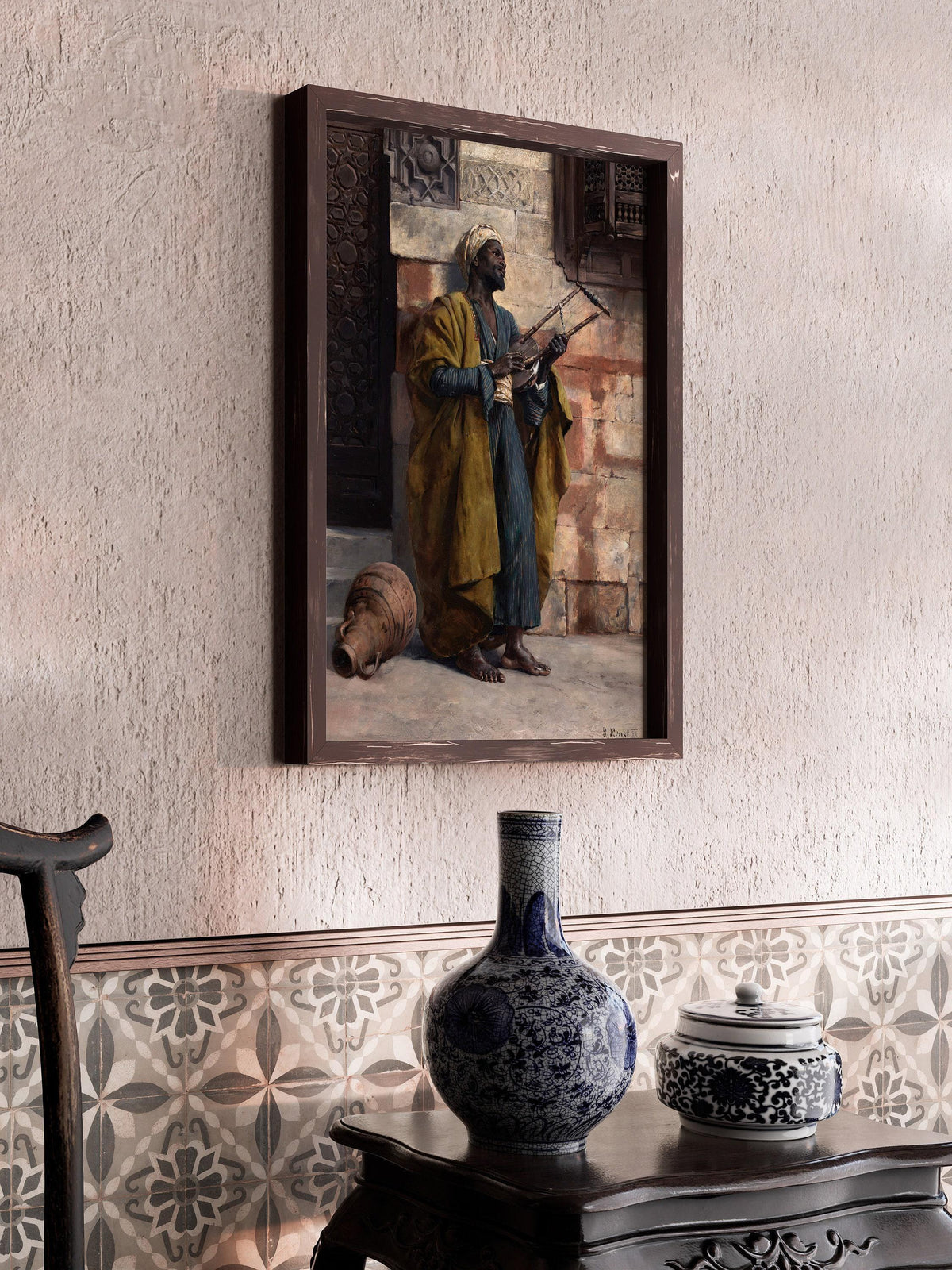 Rudolf Ernst - The Musician | Orientalist Art (available handframed or unframed)