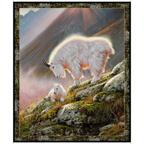 QT Fabrics - Chèvre des montagnes - Panneau
