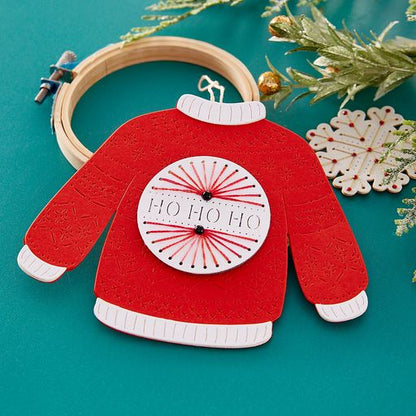Matrices de découpe « Pull de Noël cousu » de la collection de Noël