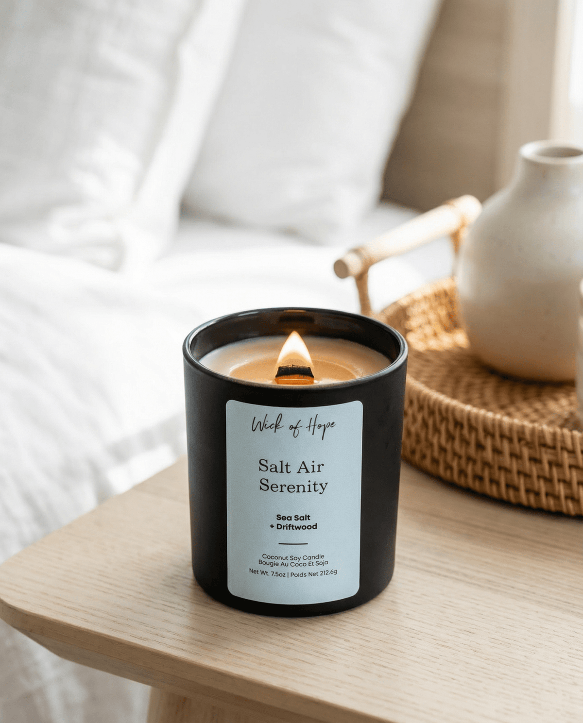 Bougie Sérénité Air Salin | Sel Marin + Bois Flotté