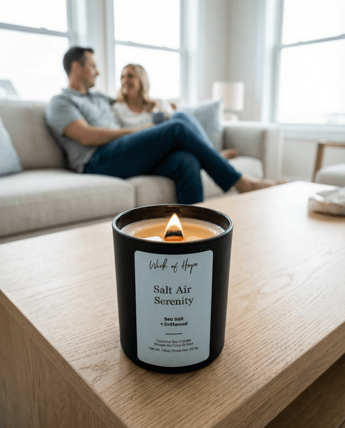 Bougie Sérénité Air Salin | Sel Marin + Bois Flotté