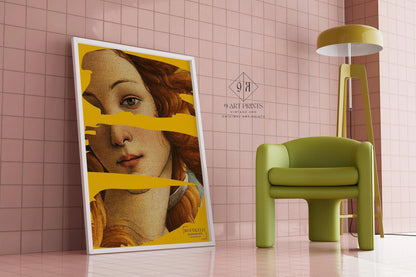 Sandro Botticelli - Birth of Venus (detail) Poster (available handframed or unframed)