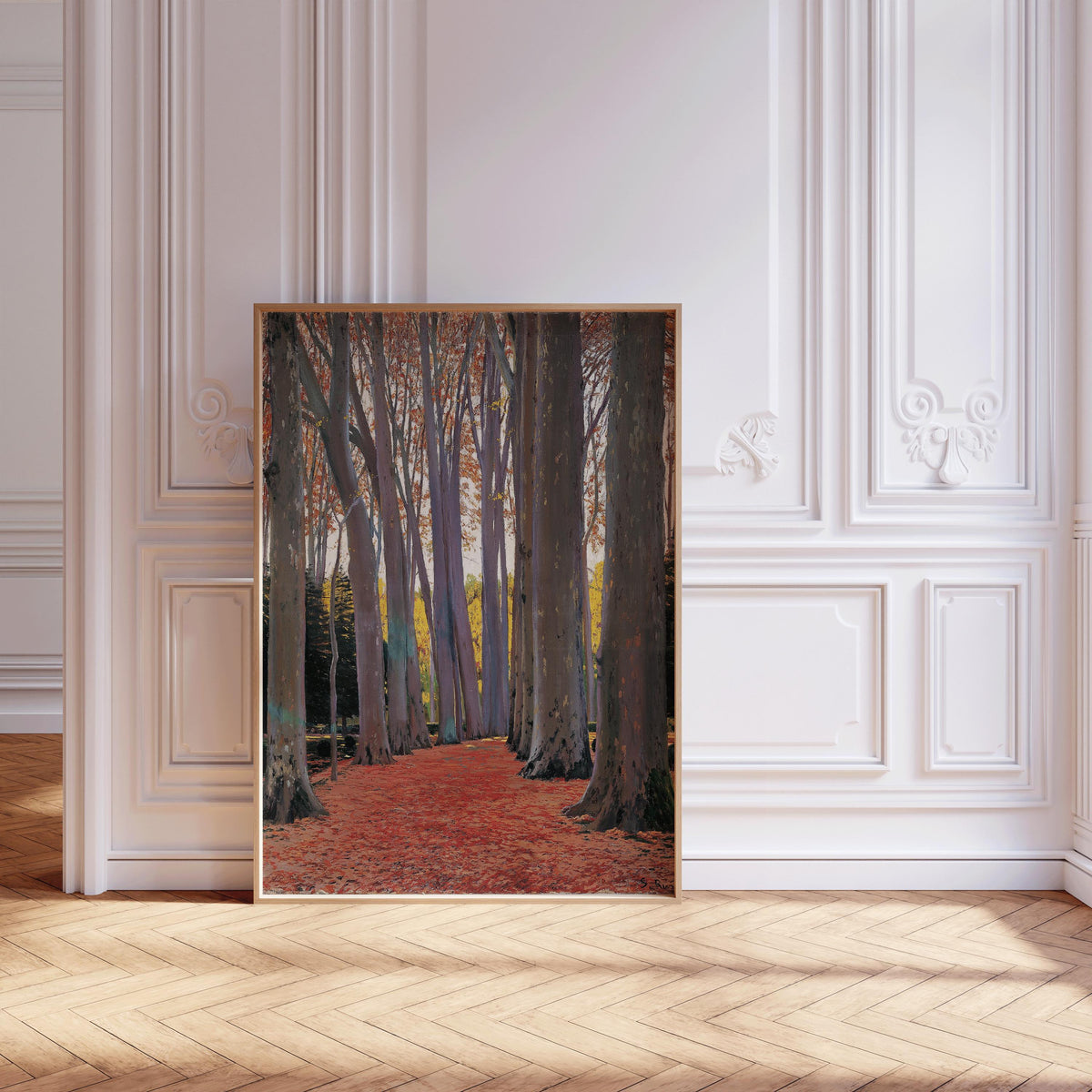 Santiago Rusi√±ol Print: Avenue of Plane Trees, Spanish Art