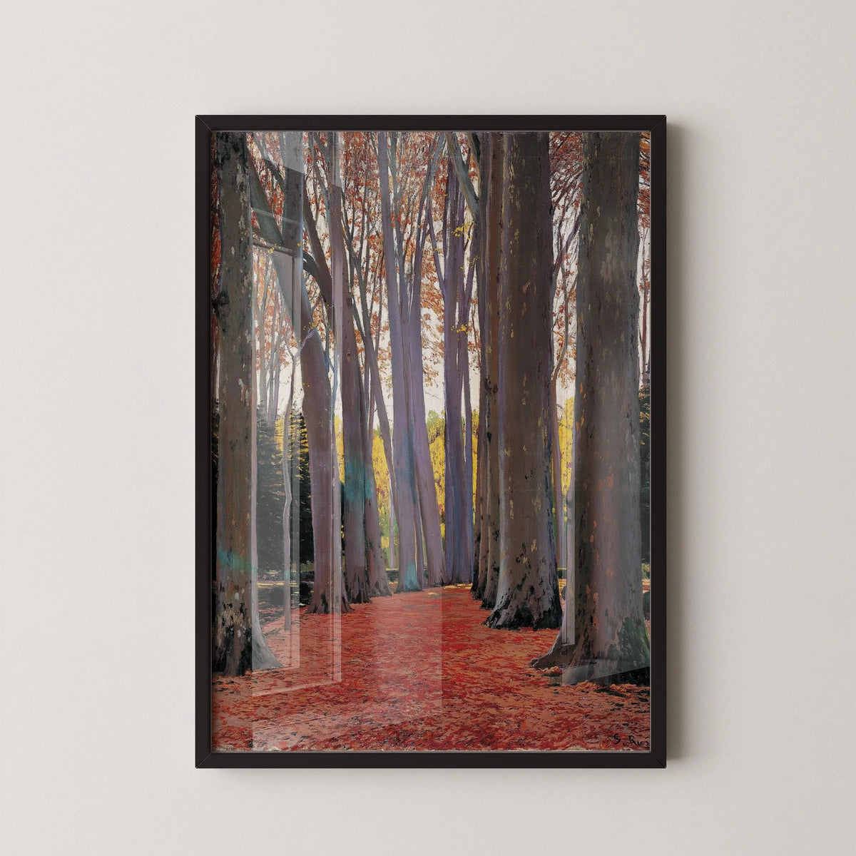Santiago Rusi√±ol Print: Avenue of Plane Trees, Spanish Art