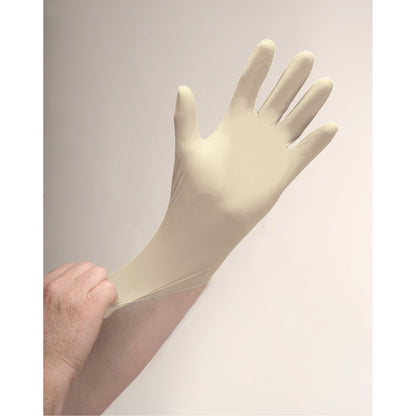 Premium Sensitive Skin Examination Gloves, Medium, Latex, 4-mil, Powder-Free, Natural