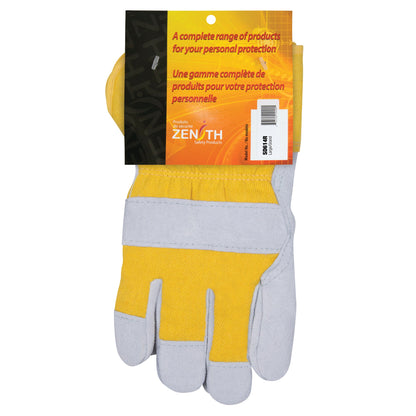 Gants d'hiver pour monteurs, Grande taille, Paume en croûte de cuir de vachette, Doublure intérieure en Boa