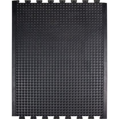 Tapis anti-fatigue Dome, à bulles, 3' x 4' x 1/2", noir, caoutchouc