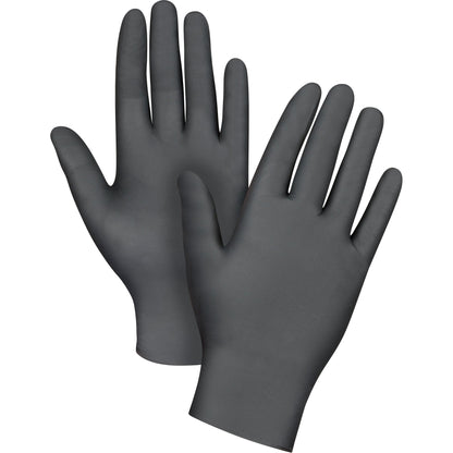 Gants jetables de qualité médicale, petits, en nitrile, 6 mil, sans poudre, noirs, de classe 2