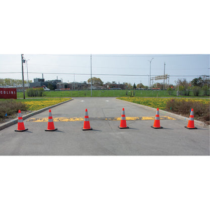 Cône de signalisation, 71 cm, orange, bandes réfléchissantes 10 cm et 15 cm