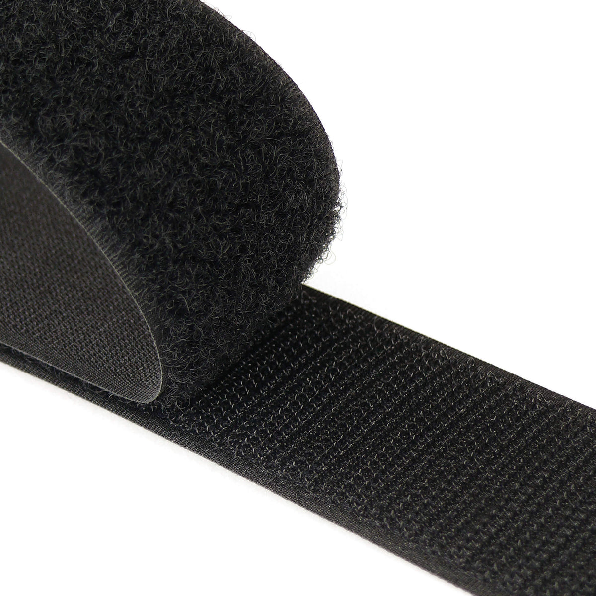 À coudre - Attaches auto-agrippantes Velcro Boucle Noire 25mm/1po