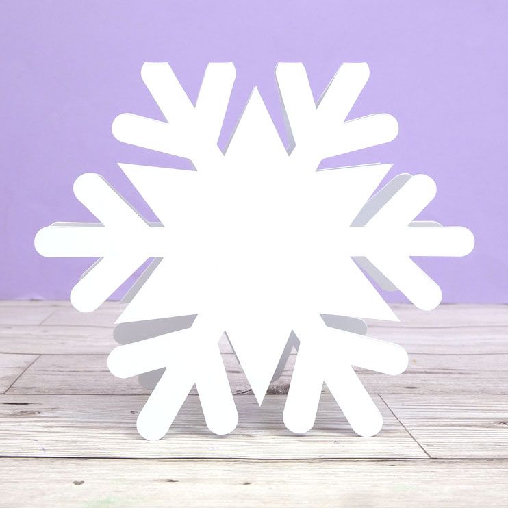 Luxury Shaped Card Blanks & Envelopes - Snowflake