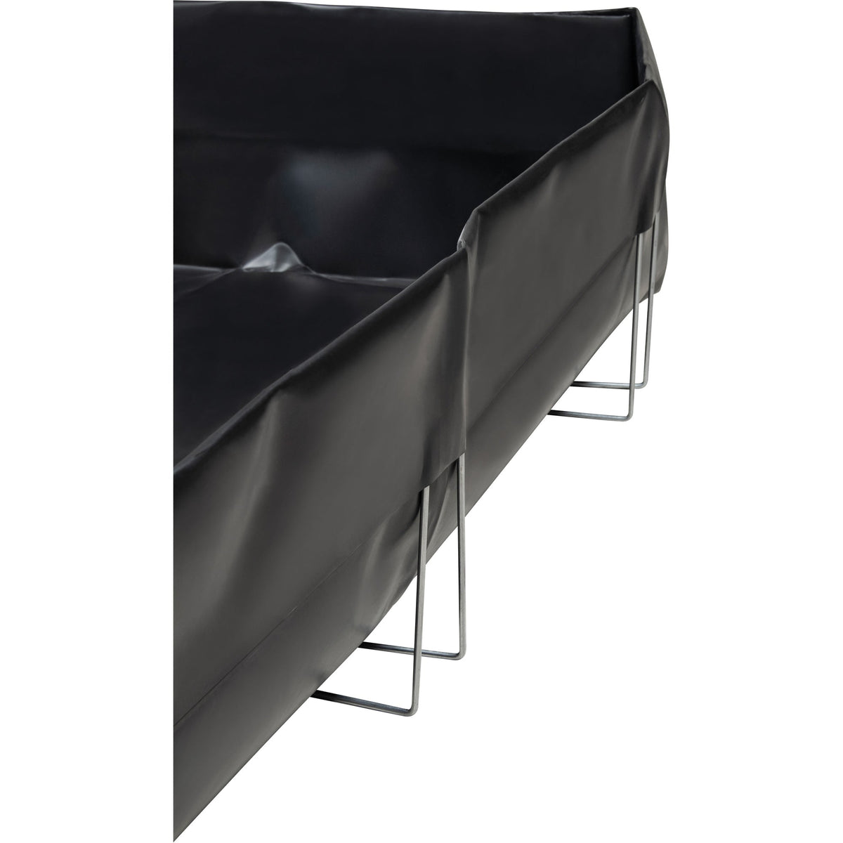 Wire Bracket Berm, 479 US gal. Capacity, 8' W x 8' L x 12" H, L-Bracket