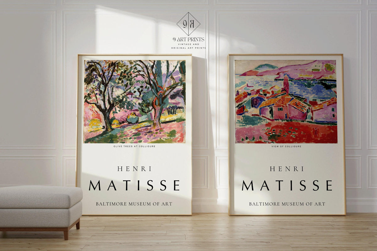 Henri Matisse Art Print Set: Olive Trees & Collioure, Museum Quality