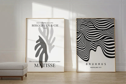 Matisse Bauhaus Art Print Set: Mid-Century Modern Home Decor
