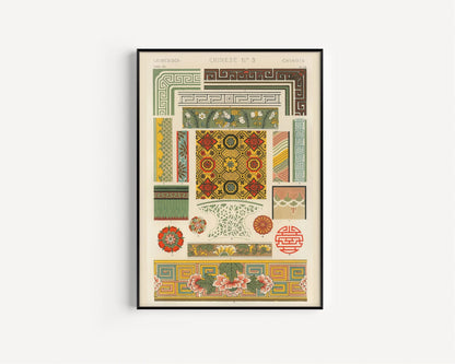 STATEMENT TRIO Owen Jones | Pompeian, Arabian and Chinese Vintage Patterns available framed