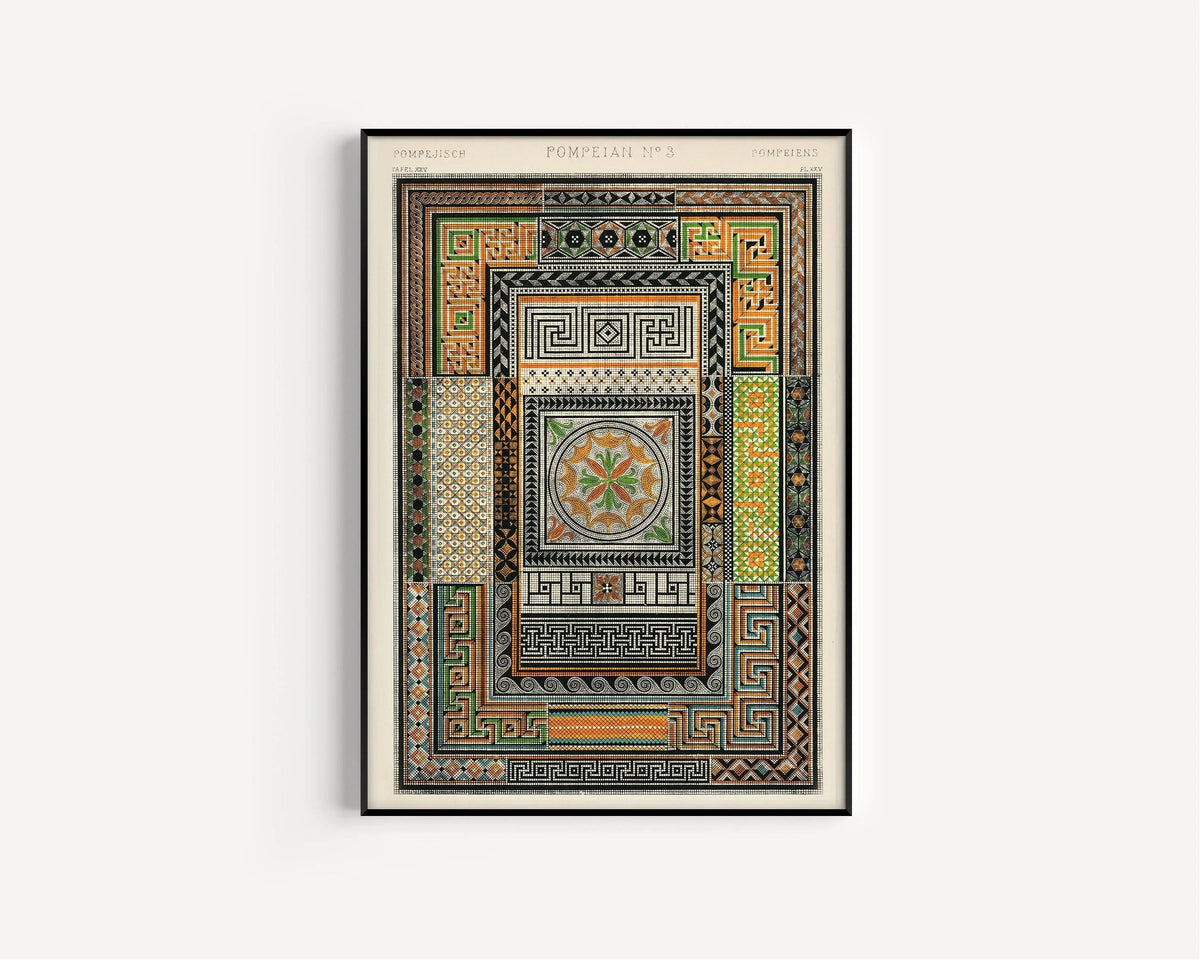 STATEMENT TRIO Owen Jones | Pompeian, Arabian and Chinese Vintage Patterns available framed