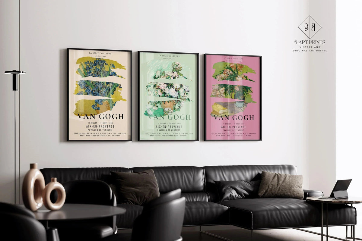 Van Gogh Exhibition Art Print Set: Museum Quality Giclee