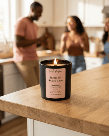 Bougie Doux Écho de l'Été | Pastèque + Sucre Rose Sucré