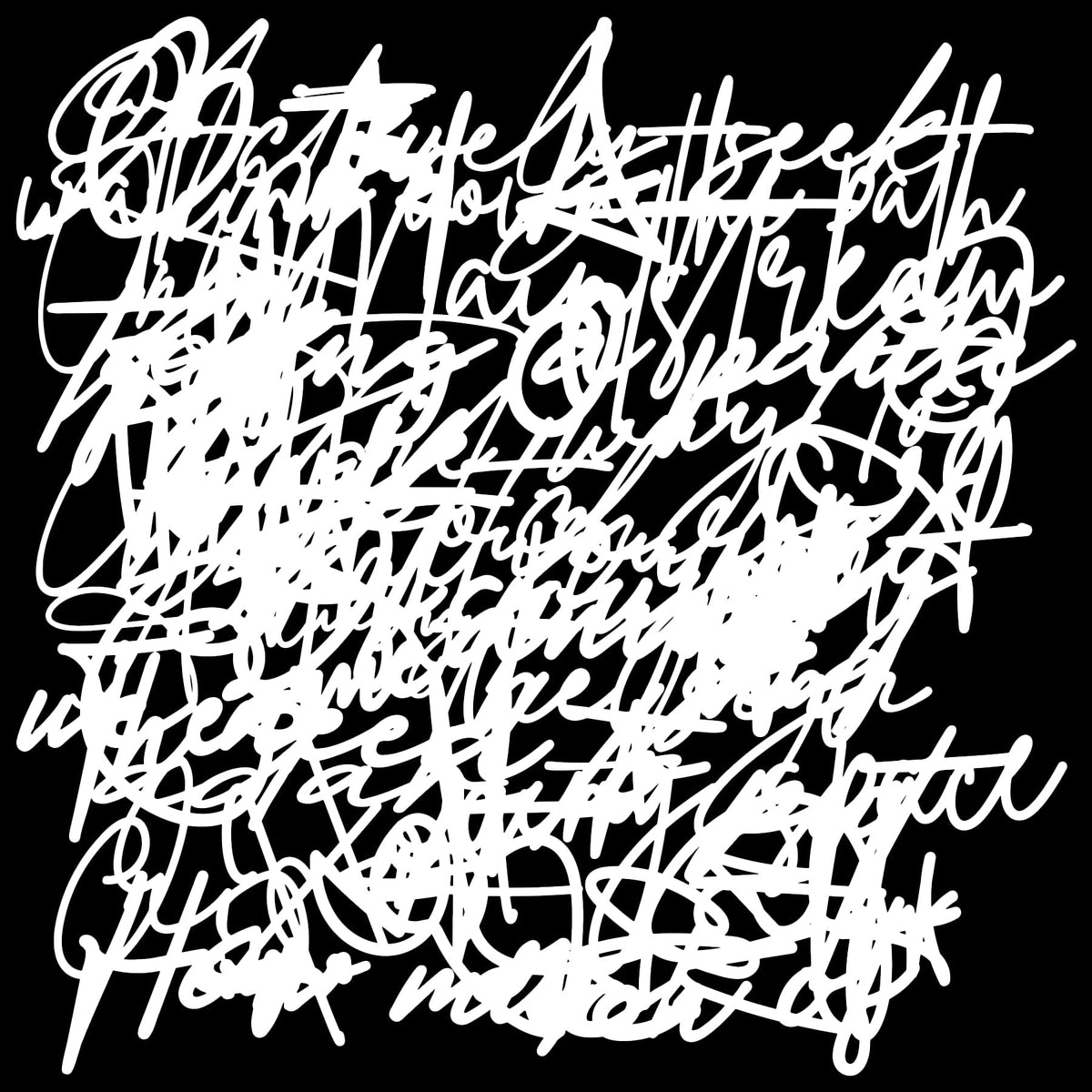 The Crafters Workshop Pochoir 6x6 Messy Script