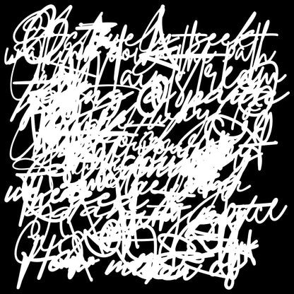 The Crafters Workshop Pochoir 6x6 Messy Script