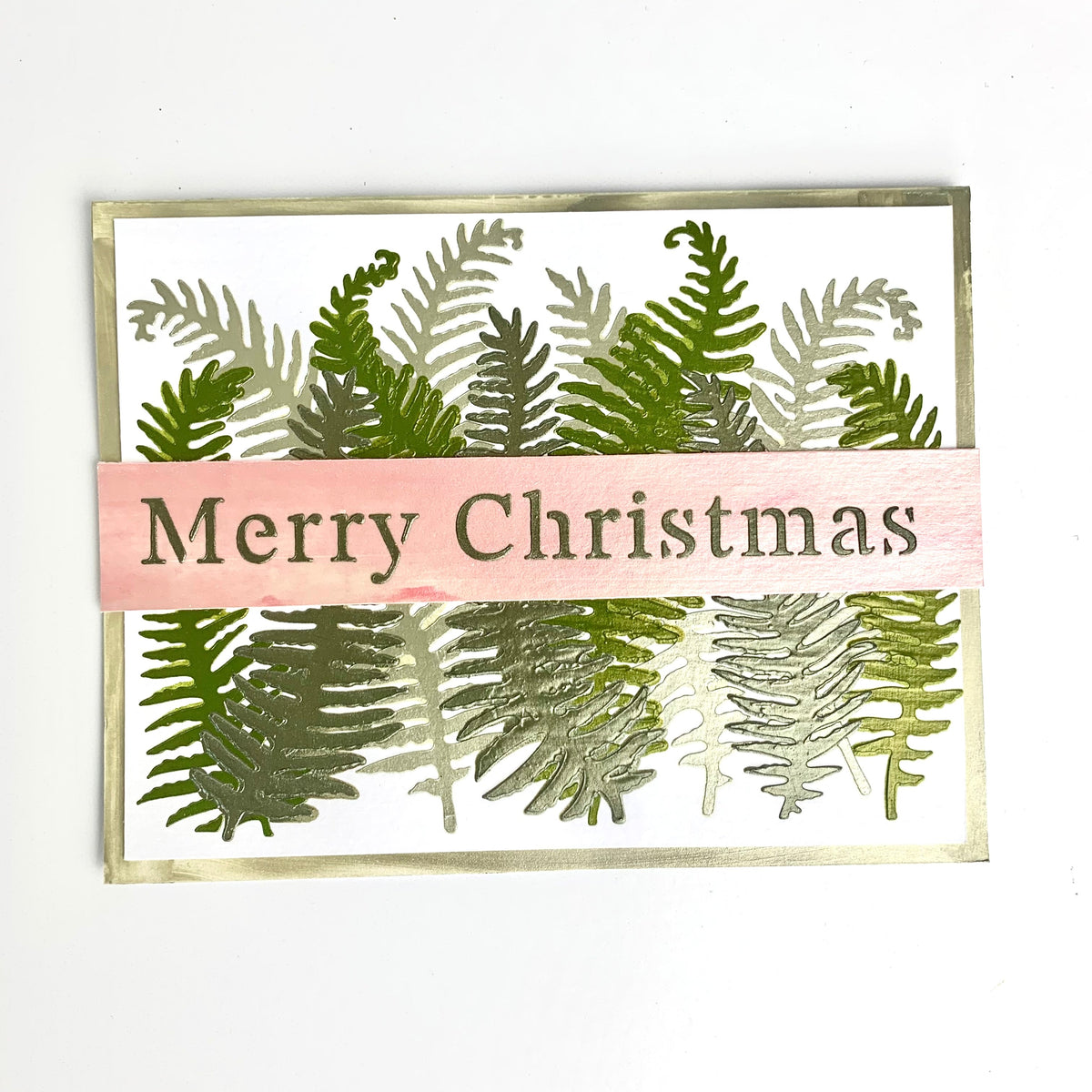 The Crafters Workshop Bannière Feuille de fougère en superposition