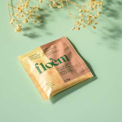 Herbal tea in individual sachet - Rose & Chamomile
