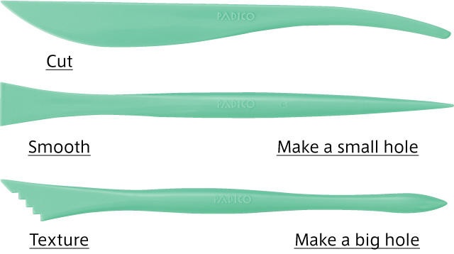 Spatule d'Argile - Lot de 3 pièces