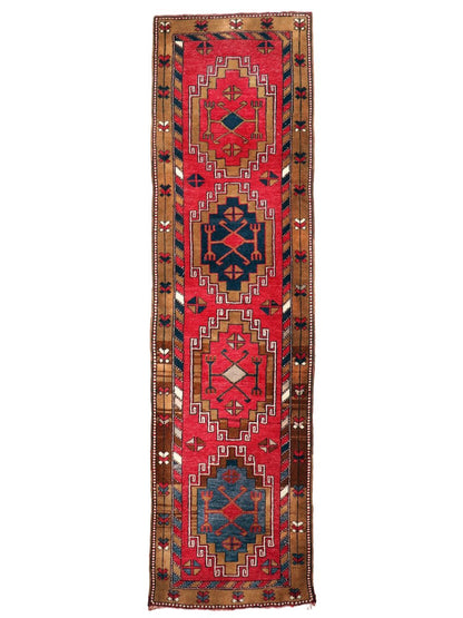 Turkish Malatya Runner Rug | 2' 9" x 10' 2"