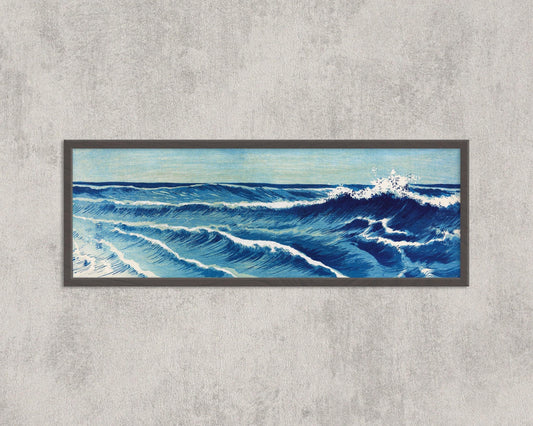 Japanese Seascape Art Print: Uehara Konen Ocean Waves Giclee