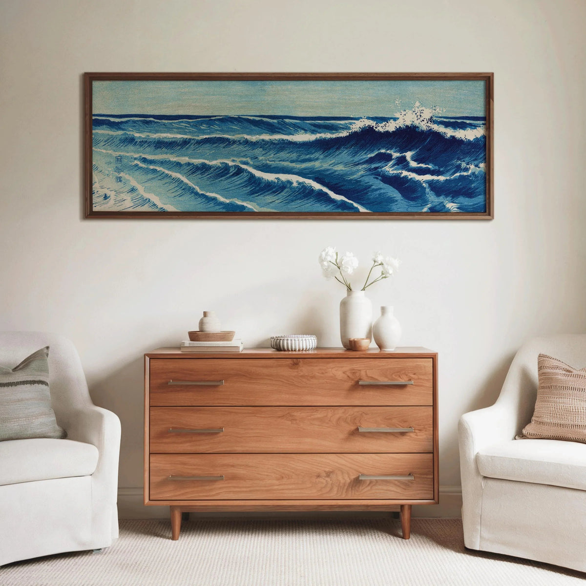 Japanese Seascape Art Print: Uehara Konen Ocean Waves Giclee