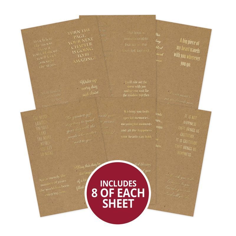 Bloc de papier kraft Perfect Verses plastifié