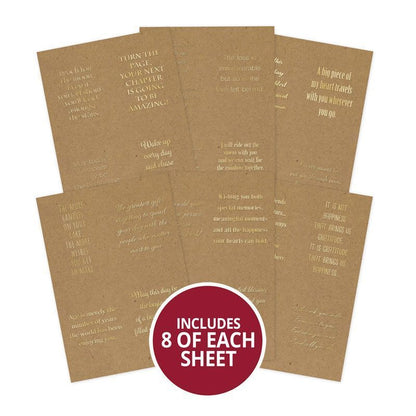 Bloc de papier kraft Perfect Verses plastifié