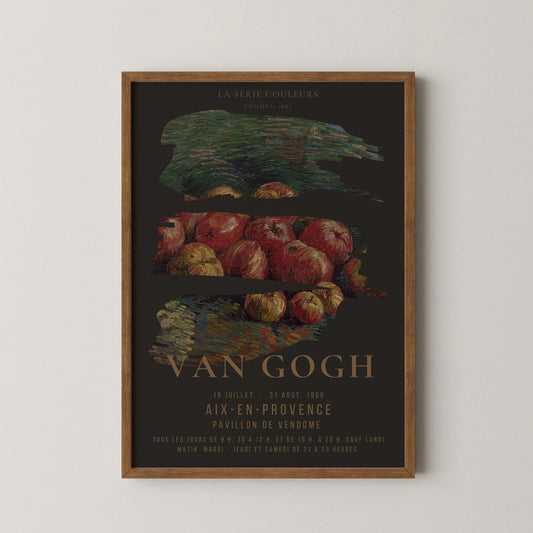 Vincent Van Gogh - Apples | Iconic Classic Impressionist Exhibition Poster Fine Art Print (available handframed or unframed)
