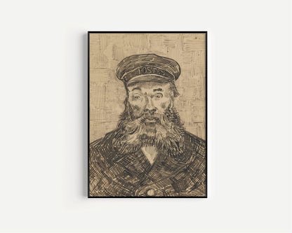 Gravure "Le Facteur" de Van Gogh : Art impressionniste, Giclée sur papier Hahnemuhle