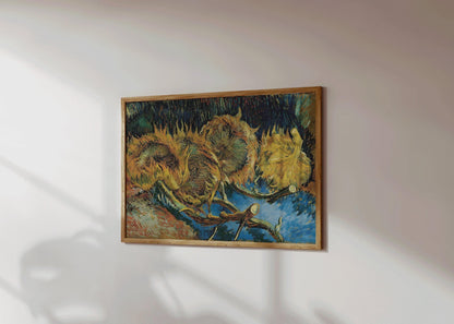 Impression d'art Les Tournesols de Van Gogh : Giclée Beaux-Arts, Option encadré à la main