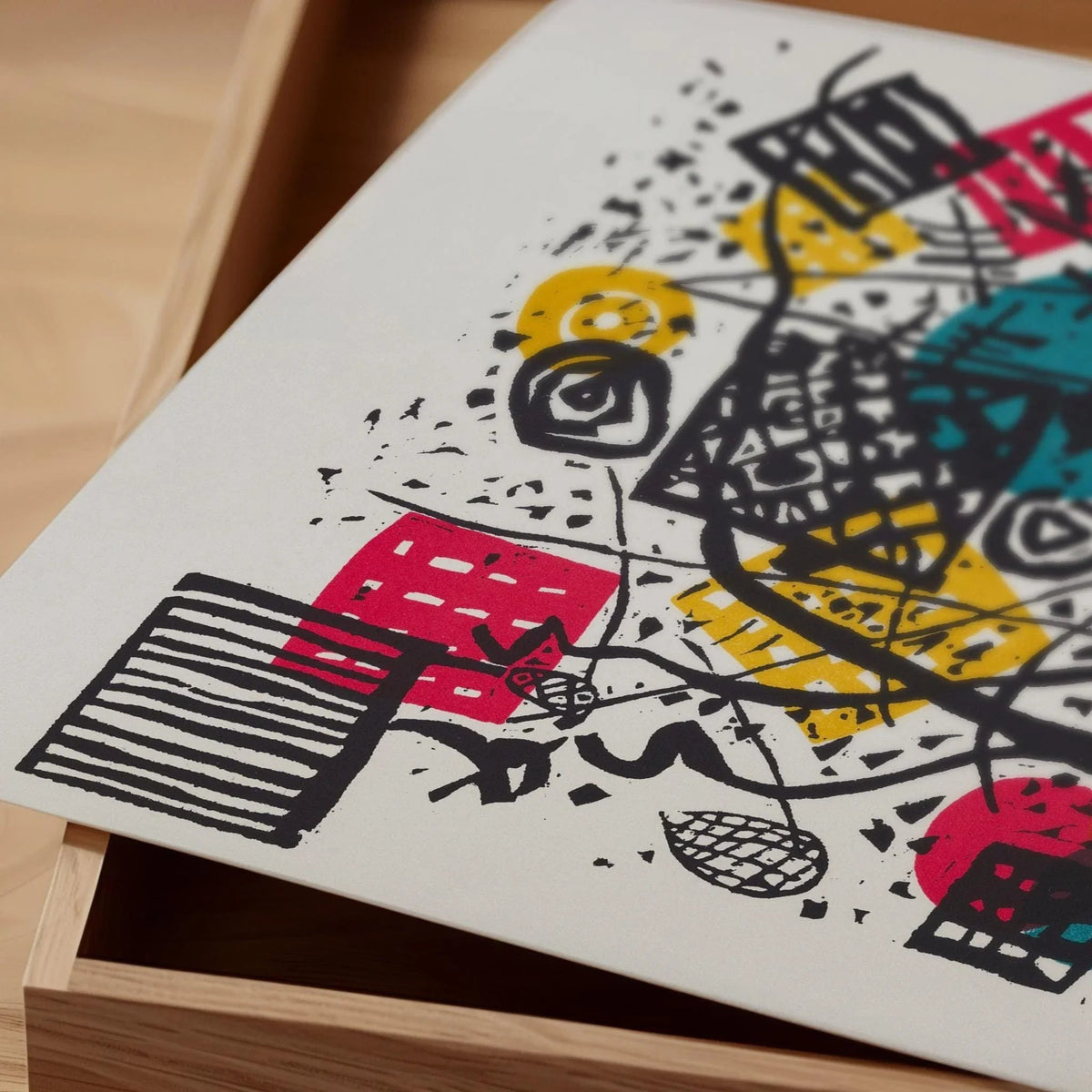Kandinsky Bauhaus Art Print: Small Worlds V, Mid-Century Modern (Giclee)