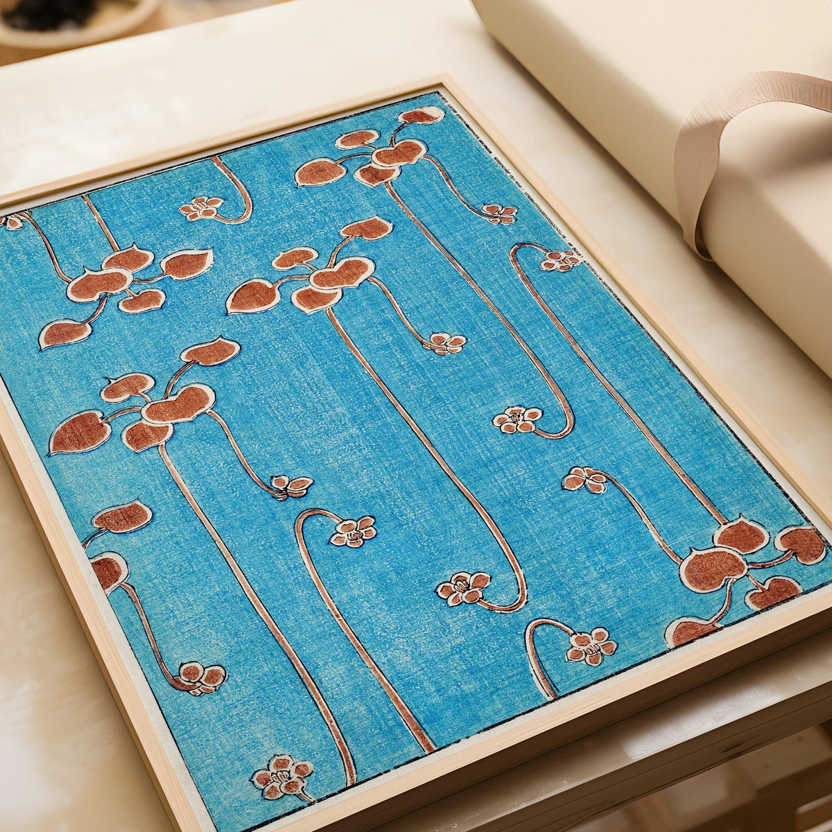 Estampe japonaise botanique vintage : Illustration de vigne de Shin Bijutsukai