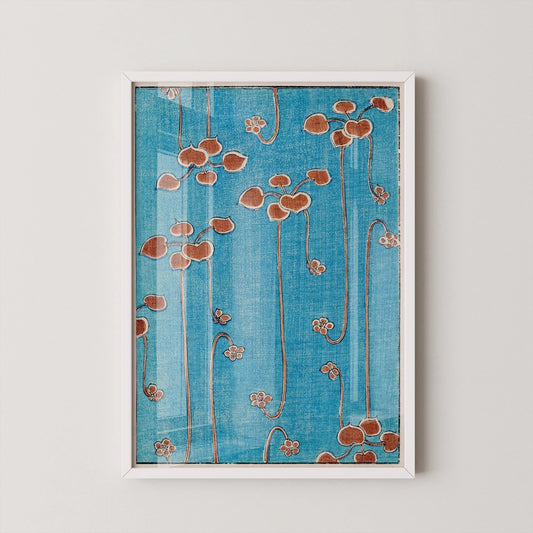 Vintage Japanese Botanical Art Print: Shin Bijutsukai Vine Illustration