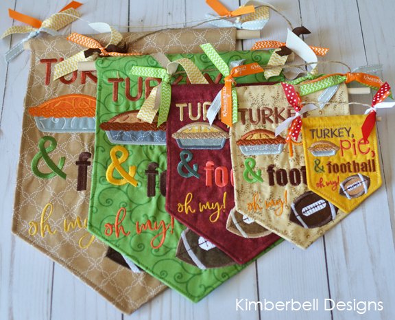 Bannières et fanions Kimberbell : Joyeux automne à tous