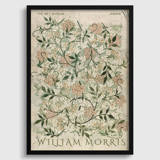 William Morris Jasmine Print: Vintage Botanical Art, Giclee Fine Art